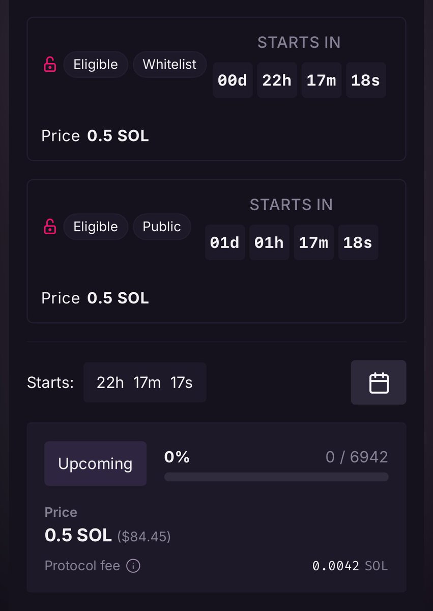 I’M ELIGIBLE !!!
Thanks <a href="/NBA__trey/">NBA Trey 🦧📦</a> for the WL !!!

Check if you are ! 👇 
magiceden.io/launchpad/the_…

<a href="/DudeSolanaGames/">Dude</a> 

Fantardude