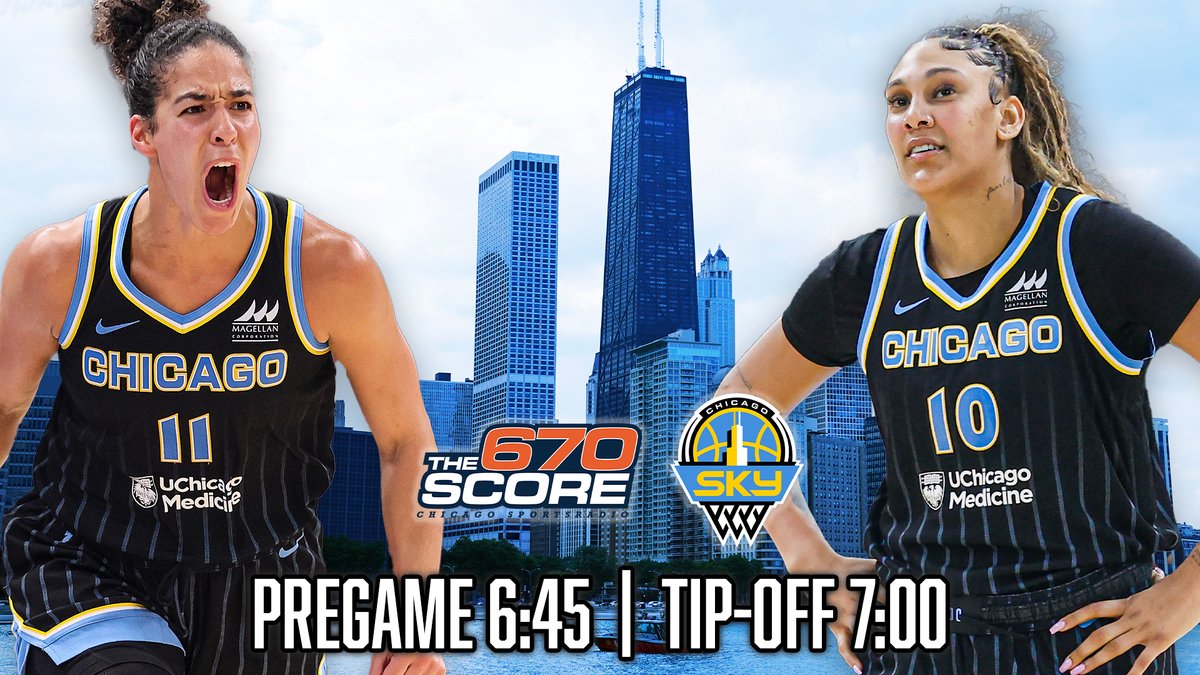 670 The Score (@670thescore) on Twitter photo #Sky Game Day! ๐
The Sky host the Dream at Wintrust Arena!
Tune in on The Score:
โฐ 6:45 pm pregame
๐๏ธ <a href="/KylenMills/">Kylen Mills</a>, <a href="/leilarahimi/">Leila Rahimi</a> & <a href="/KateConstable/">Kate Constable</a>
๐ป 670 AM, 104.3 FM HD-2
๐ฑ Audacy app #Sky Game Day! ๐
The Sky host the Dream at Wintrust Arena!
Tune in on The Score:
โฐ 6:45 pm pregame
๐๏ธ <a href="/KylenMills/">Kylen Mills</a>, <a href="/leilarahimi/">Leila Rahimi</a> & <a href="/KateConstable/">Kate Constable</a>
๐ป 670 AM, 104.3 FM HD-2
๐ฑ Audacy app