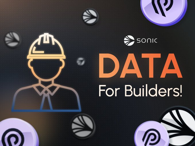 Sonic Data for Builders featuring a construction worker icon and Pyth Network logos