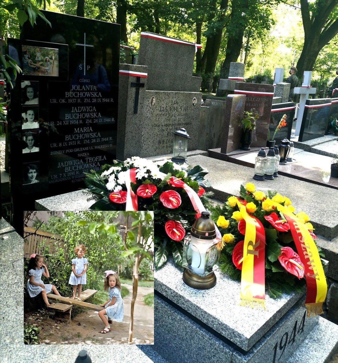 4 sierpnia 1944 roku w egzekucji na ul. Dworkowej Niemcy zamordowali pielęgniarkę Jadwigę Buchowską. 

Jej ciała nigdy nie odnaleziono... 💔 
 
Jej malutkie córeczki – Marysia, Jadzia i Jola – zginęły pod gruzami zbombardowanego budynku w ostatnich dniach Powstania Warszawskiego.