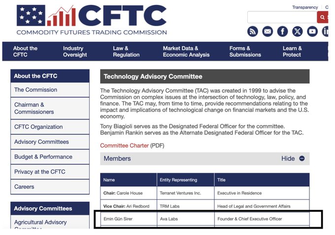 Everything is falling into place.

- First, the GENIUS Act (Ava Labs’ General Counsel was invited to the signing ceremony, a rare honor).

- Now the <a href="/CFTC/">CFTC</a> launches the ‘Crypto Sprint’ with <a href="/el33th4xor/">Emin Gün Sirer🔺⚔️</a> on its Tech Advisory Committee.

Avalanche is ready to lead the way 🔺