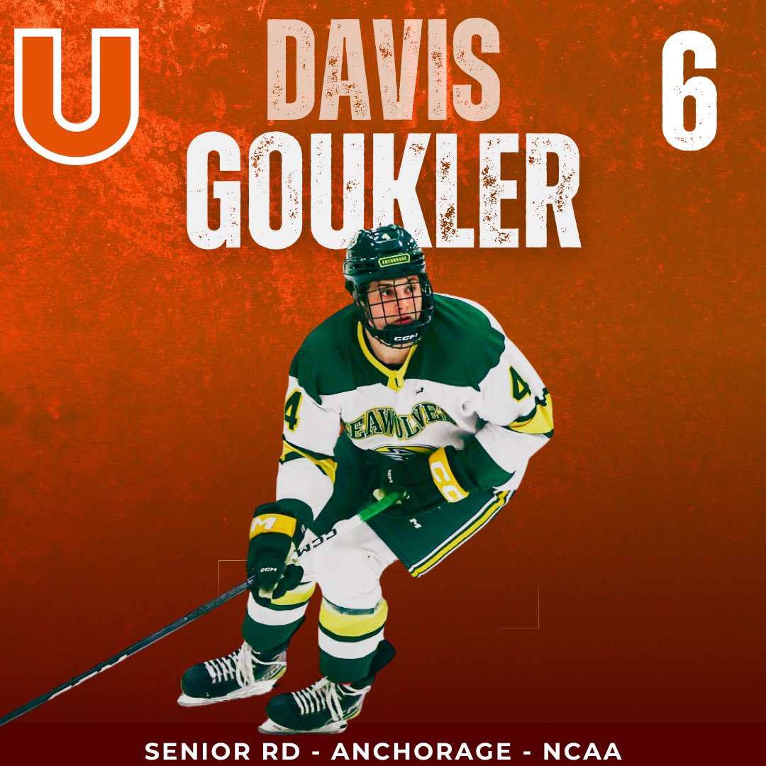 UticaMensHockey's tweet photo. Welcome to the U, Davis Goukler!

Goukler is a 6’1 senior RD arriving from NCAA Division 1 Alaska-Anchorage. He totaled 9 points and was a +5 in 63 career games for the Seawolves.

@Utica_Pioneers @uticauniversity 

#PioneerHockey https://t.co/gyNL3grulh