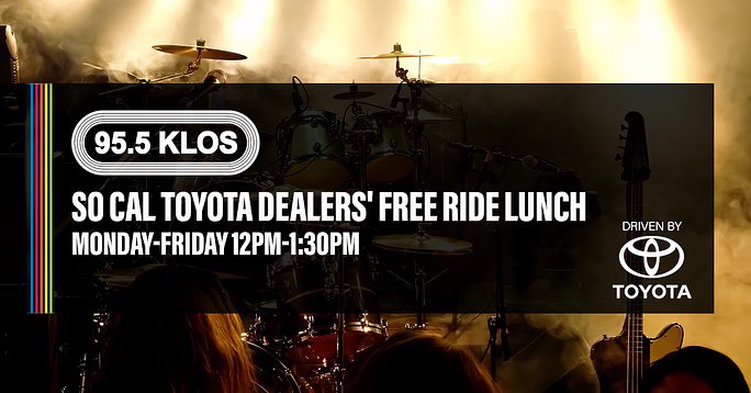 Tune in weekdays to the So Cal Toyota Dealer's Free Ride Lunch everyday Noon to 1:30pm!