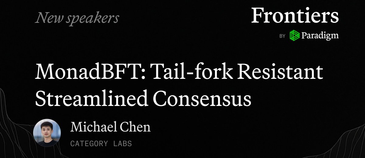 if you want the real alpha on <a href="/monad/">Monad ⨀</a>'s newly open sourced consensus client, come watch <a href="/indigo4043/">Indigo404</a> give his talk at Frontiers this week!