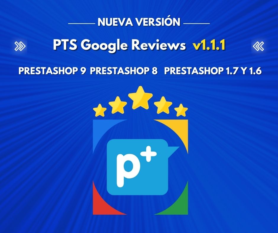 PresTeamShop's tweet image. 🚀 ¡Actualización PTS Google Review v1.1.1! Solucionamos un notice molesto en las páginas con la insignia y la confirmación de pedido. Más fluidez y sin errores. ¡Actualiza ya! #PrestaShop #eCommerce #GoogleReview #Actualización