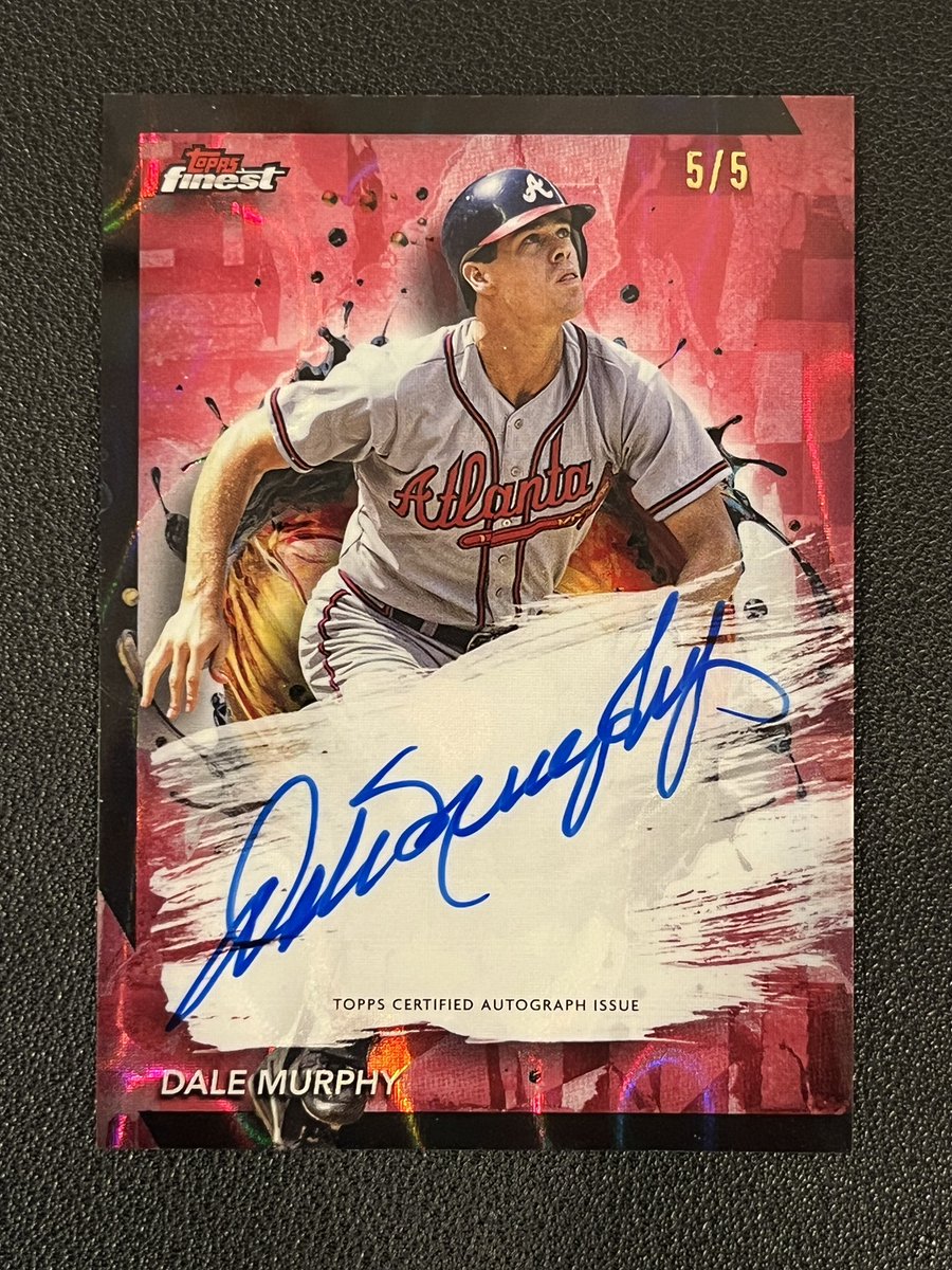 2024 Topps Finest Dale Murphy Auto Red Refractor /5

$150

Stacking &amp; Shipping Details In Pinned Tweet

Stacking til August 26! Check out available before 👍

#RaidTheCloset