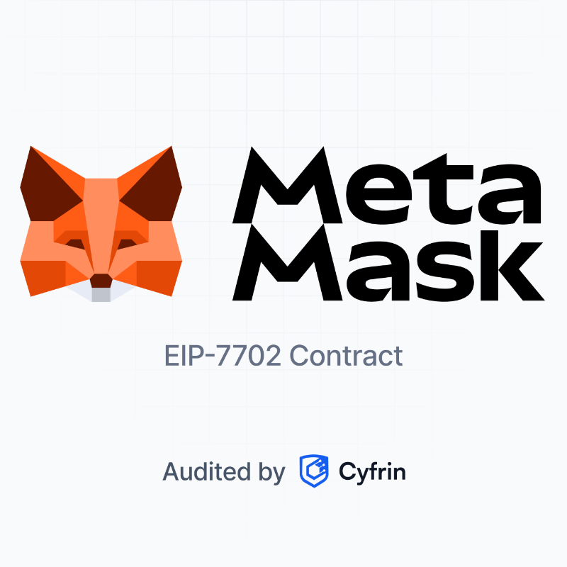 cyfrin's tweet photo. Rock-Solid Wallet Security

MetaMask now integrates EIP-7702.

Backed by Cyfrin’s rigorous security review.