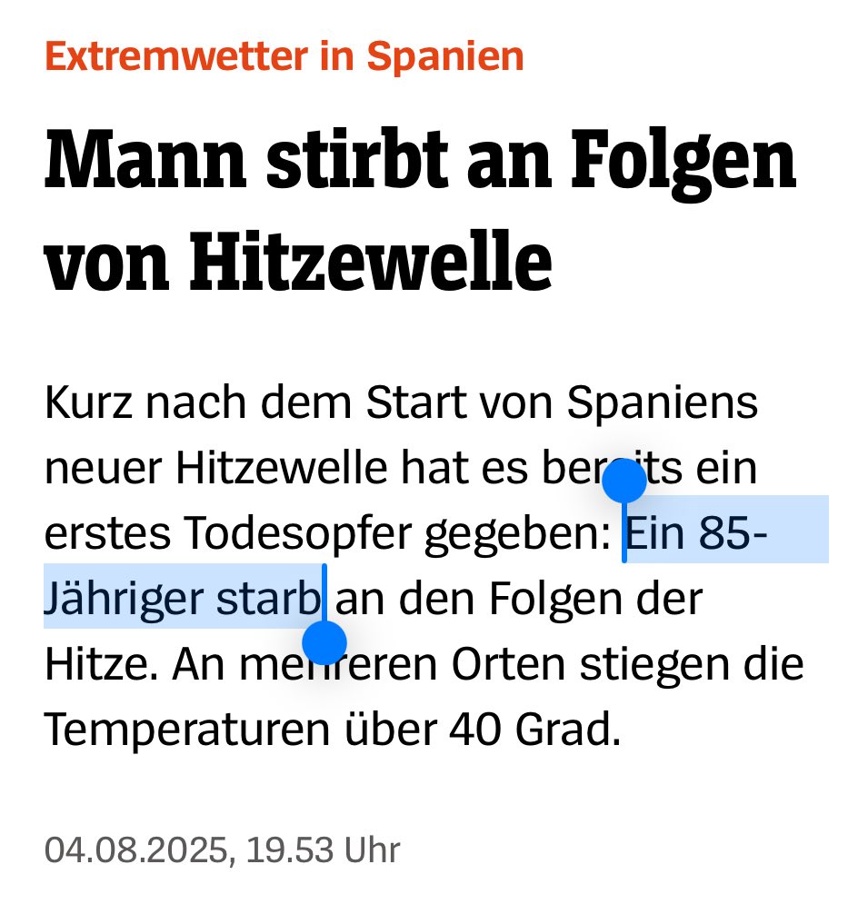 Ab heute bekommt bei <a href="/derspiegel/">DER SPIEGEL</a> jeder just verstorbene Europäer eine extra Headline. 

Grandios!