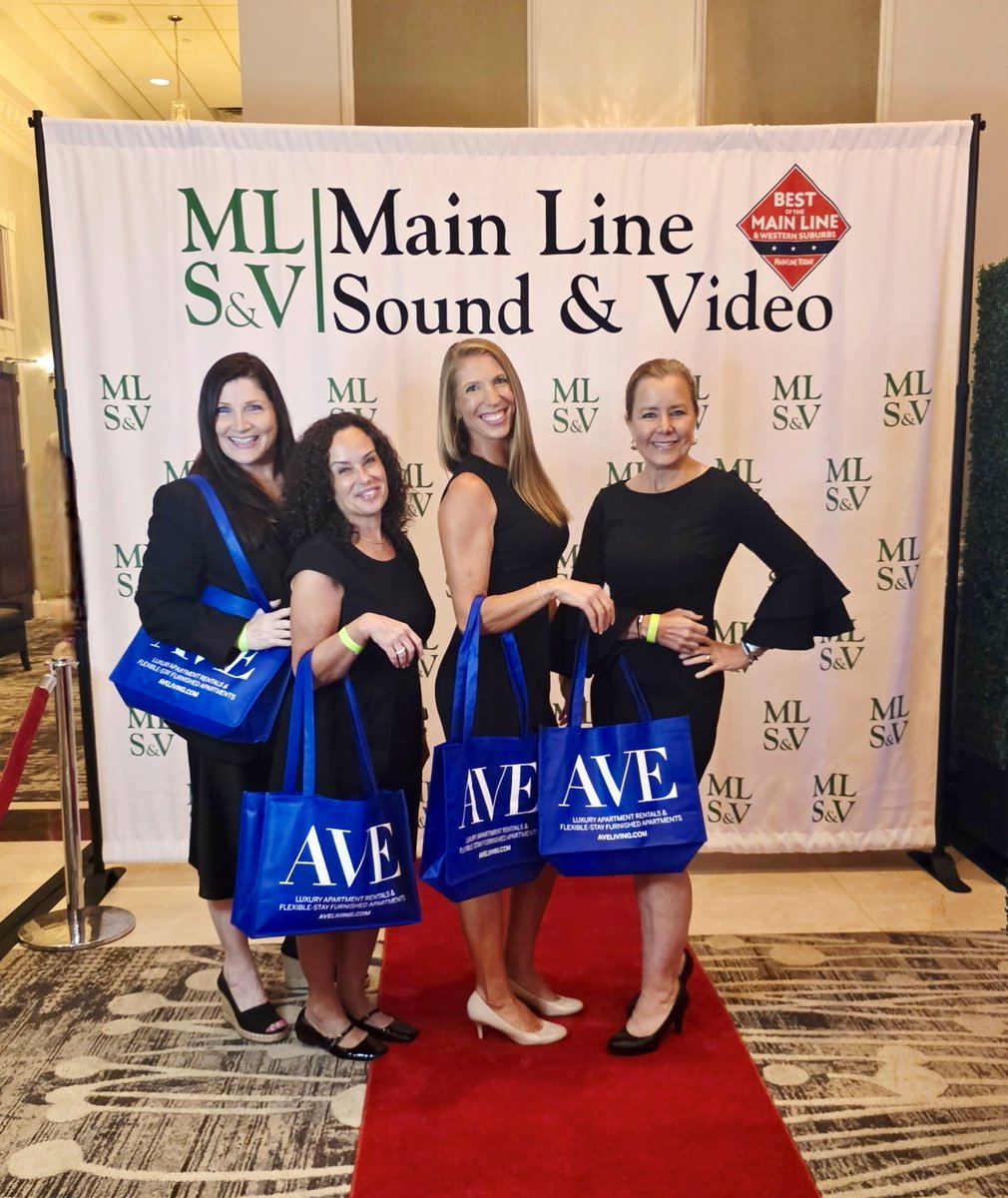 AVEliving's tweet image. We were honored to attend the @mainlinetoday Best of the Main Line Event last night as the 2025 Bag Sponsor! This prestigious event celebrates the outstanding businesses and community leaders of the Main Line and Western Suburbs.

#TeamAVE #MainLineToday #BestofMainLine