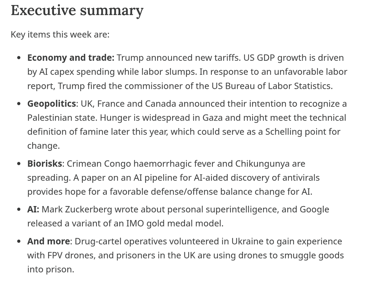Here is the executive summary of our weekly global risks roundup🧵