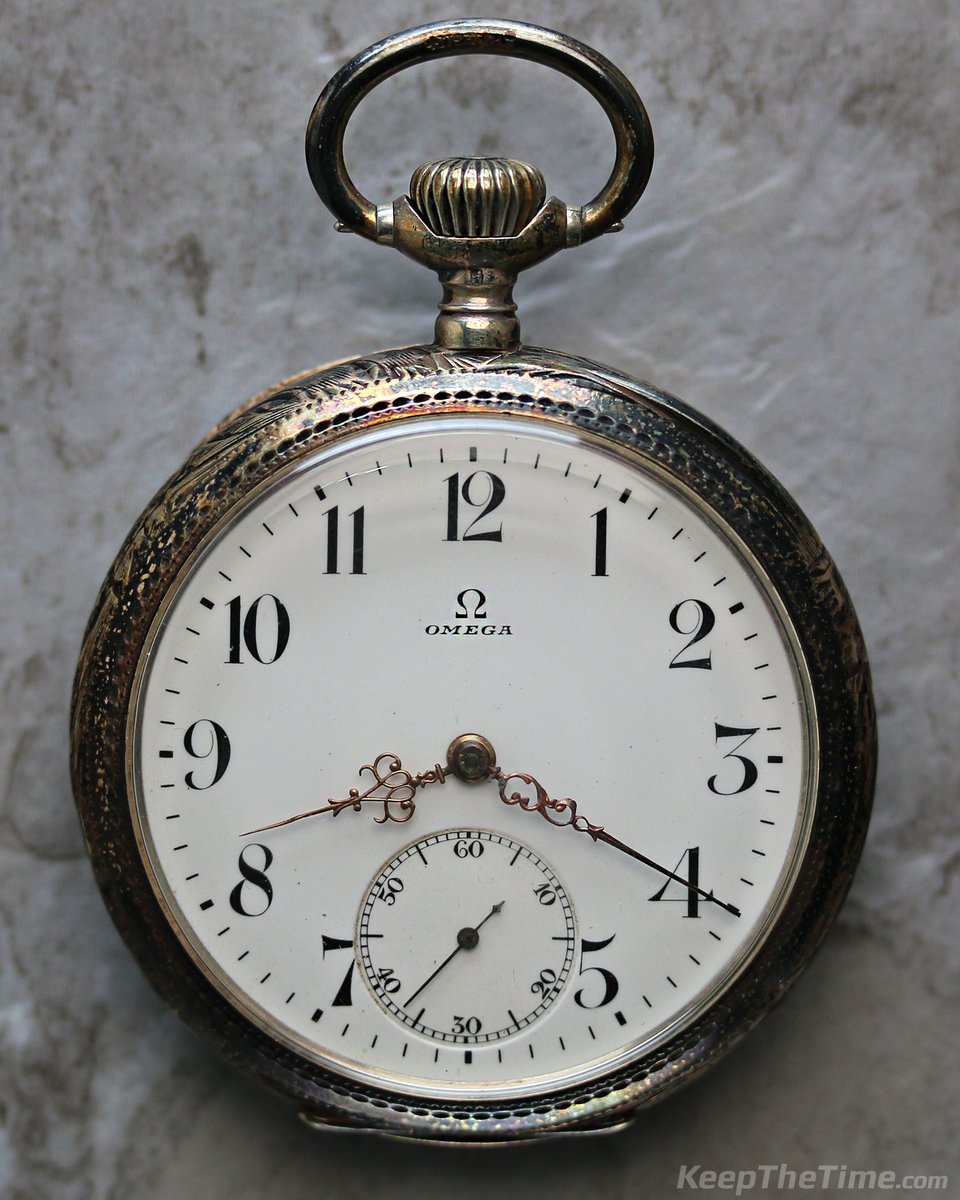Vintage Omega Grand Prix Paris 1900 pocket watch.  Check out the beautiful case and hands combo!