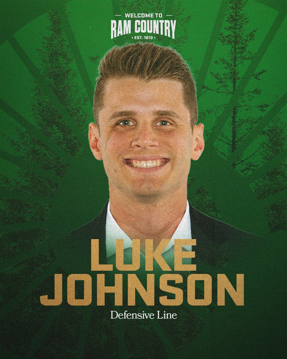 Colorado State Football (@csufootball) on Twitter photo We're excited to welcome Luke Johnson (<a href="/Coach_LJohnson/">Luke Johnson</a>) as our new Defensive Line Coach!
📝 csura.ms/40O15Ah
#Relentless x #RamGrit🐏 We're excited to welcome Luke Johnson (<a href="/Coach_LJohnson/">Luke Johnson</a>) as our new Defensive Line Coach!
📝 csura.ms/40O15Ah
#Relentless x #RamGrit🐏
