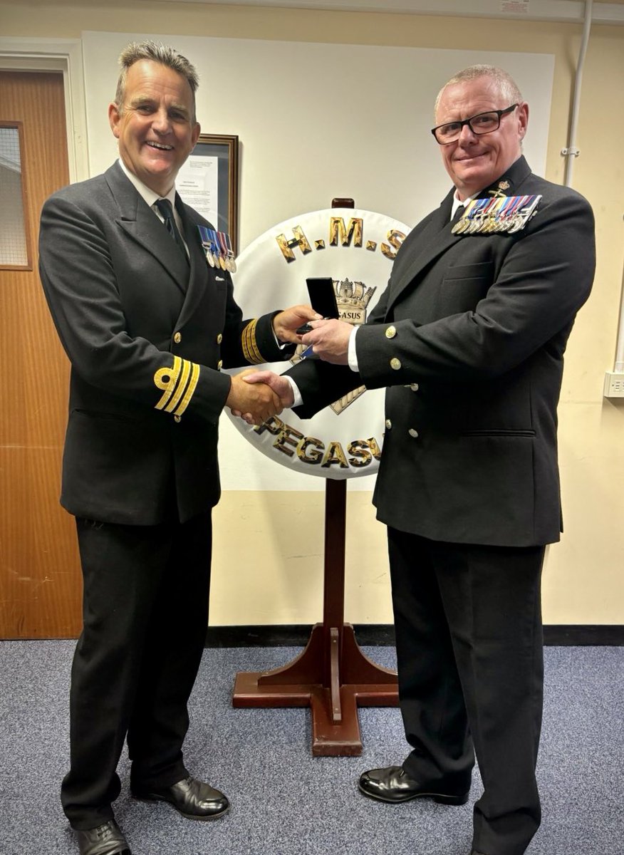 HMS Pegasus (@hms_pegasus) on Twitter photo Today <a href="/HMS_Pegasus/">HMS Pegasus</a> CO, Cdr Louis Wilson-Chalon presented Cdr Jonnie Barnes-Yallowley and CPO Stu Page with their Volunteer Reserve Service Medal π
The medal is awarded for 10 yearsβ qualifying service as a volunteer <a href="/RNReserve/">Royal Naval Reserve</a>
Both have already served in the <a href="/RoyalNavy/">Royal Navy</a> Today <a href="/HMS_Pegasus/">HMS Pegasus</a> CO, Cdr Louis Wilson-Chalon presented Cdr Jonnie Barnes-Yallowley and CPO Stu Page with their Volunteer Reserve Service Medal π
The medal is awarded for 10 yearsβ qualifying service as a volunteer <a href="/RNReserve/">Royal Naval Reserve</a>
Both have already served in the <a href="/RoyalNavy/">Royal Navy</a>