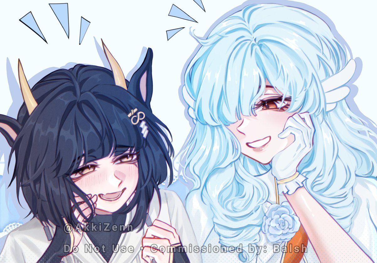 AkkiZenn's tweet photo. IHH I JUST LUV HOW CUTE THEY LOOK TOGETHER 
@Kougeru @veilacademy 
#digitalart #artist #ArtCommission https://t.co/FC1jgKgi7e