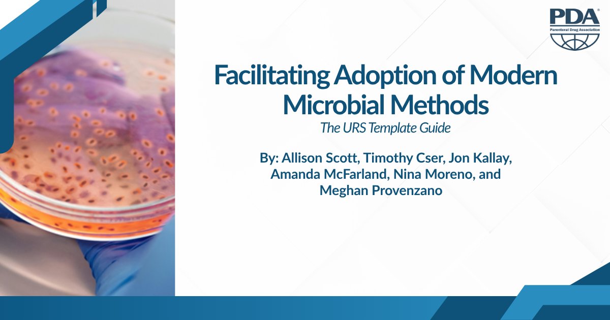 PDA (@pdaonline) on Twitter photo Facilitating Adoption of Modern Microbial Methods
In this article, industry expert Allison Scott provides an in-depth look at the URS Template Guide and explains its critical role in supporting successful adoption. 
Read the full article here: hubs.ly/Q03zkWmN0 Facilitating Adoption of Modern Microbial Methods
In this article, industry expert Allison Scott provides an in-depth look at the URS Template Guide and explains its critical role in supporting successful adoption. 
Read the full article here: hubs.ly/Q03zkWmN0