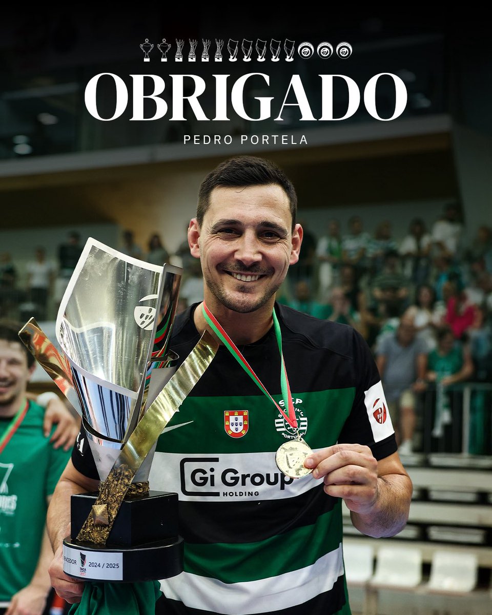 1️⃣3️⃣ épocas de muito Esforço, Dedicação, Devoção e Glória 🦁

Obrigado por tanto, Pedro Portela 💚 #AndebolSCP