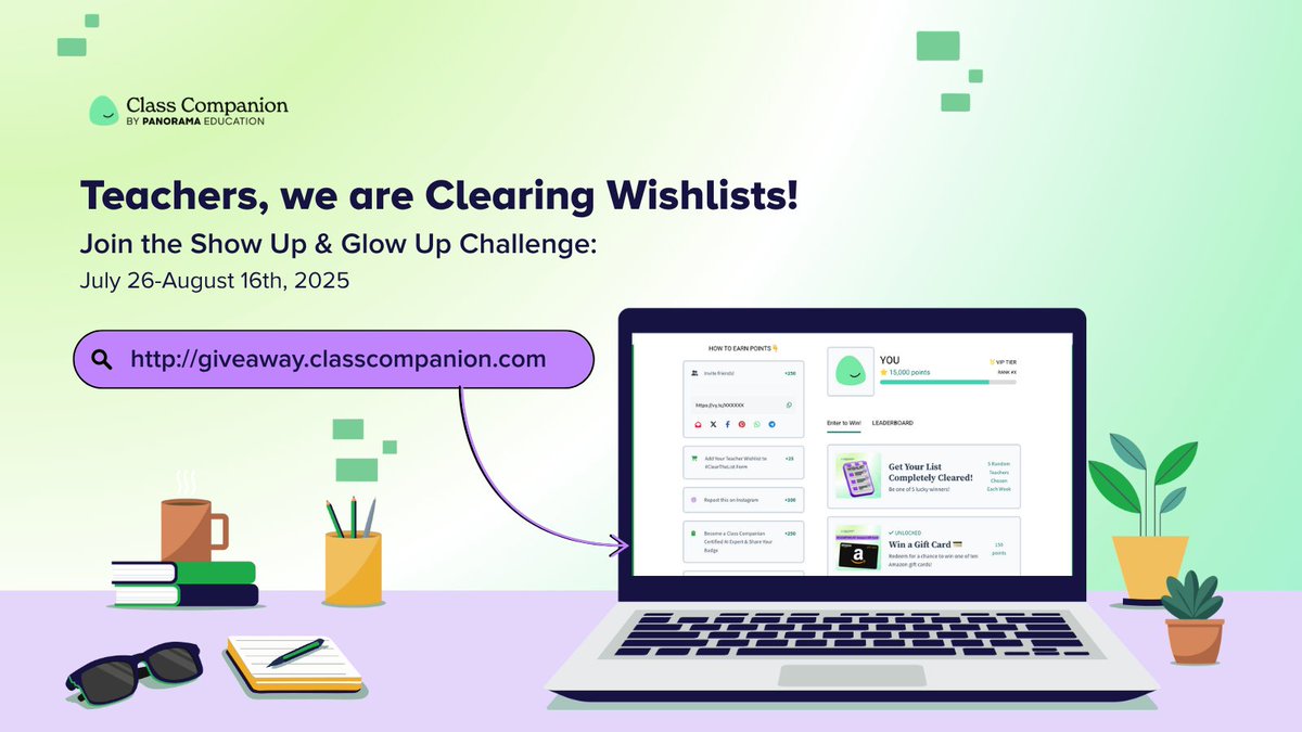 Class Companion 🦸 📝 (@classcompanion_) on Twitter photo We're still clearing lists left & right! 🛍️🛒
Today’s challenge:
1️⃣ Follow us <a href="/ClassCompanion_/">Class Companion 🦸 📝</a>
2️⃣ Reply with your Amazon wishlist link
3️⃣ Repost this tweet & tag a teacher friend!
➡️ We’ll be replying on a rolling basis to let teachers know when an item is on the way! ✨
✅ We're still clearing lists left & right! 🛍️🛒
Today’s challenge:
1️⃣ Follow us <a href="/ClassCompanion_/">Class Companion 🦸 📝</a>
2️⃣ Reply with your Amazon wishlist link
3️⃣ Repost this tweet & tag a teacher friend!
➡️ We’ll be replying on a rolling basis to let teachers know when an item is on the way! ✨
✅