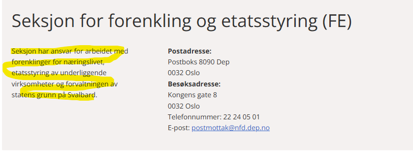Skjønner ikke de som ønsker norske DOGE, når vi allerede har FE med ansvar for forenkling for næringslivet .... og forvaltning av statens grunn på Svalbard da.