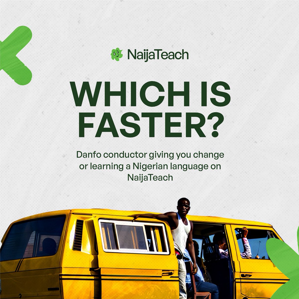 naijateach_'s tweet image. One keeps you waiting. The other gets you speaking. Which would it be? 😌
#naijateach #learningalanguage #nigerianlanguages