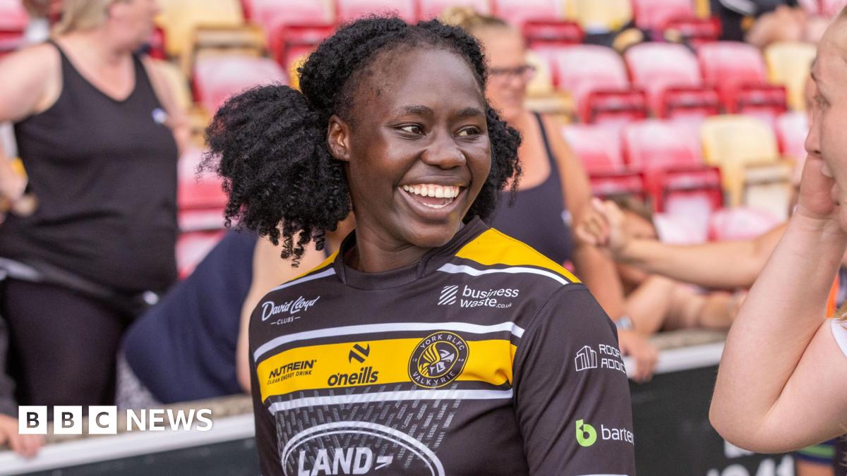 A female rugby player has made history as the first Ugandan national to sign for a women's super league side. Peace Lekuru, 25, made the trip to North Yorkshire from Uganda earlier this month to join York Valkyrie.

bbc.in/4fnsUFx