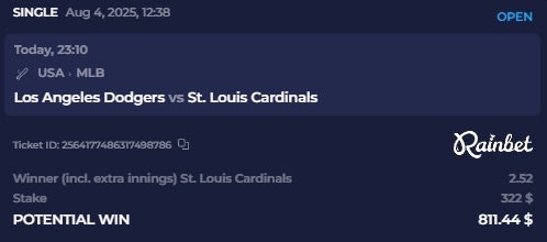 Let’s see what the Cardinals cook tonight
