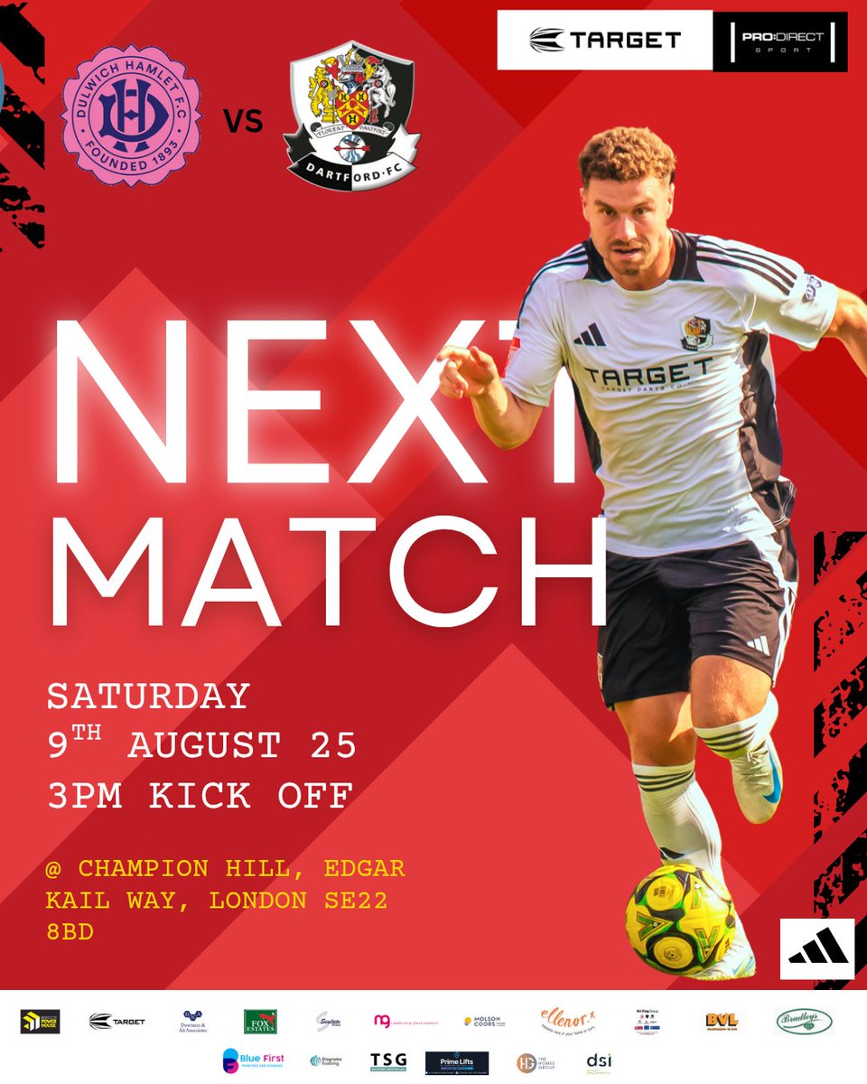 Dartford FC (@dartfordfc) on Twitter photo ๐๐๐๐ ๐๐๐๐๐ - ๐๐๐๐๐๐๐ ๐๐๐๐๐๐ ๐ฏ ๐๐๐๐๐
๐๐๐
We take ulon Dulwich Hamlet this Saturday.
It is advisable to purchase tickets online beforehand as the game is likely to sell out.
Visit this link app.fanbaseclub.com/Fan/Tickets/Seโฆ to buy tickets. ๐๐๐๐ ๐๐๐๐๐ - ๐๐๐๐๐๐๐ ๐๐๐๐๐๐ ๐ฏ ๐๐๐๐๐
๐๐๐
We take ulon Dulwich Hamlet this Saturday.
It is advisable to purchase tickets online beforehand as the game is likely to sell out.
Visit this link app.fanbaseclub.com/Fan/Tickets/Seโฆ to buy tickets.
