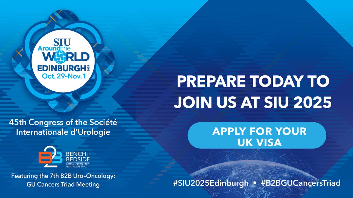 SIU-Urology (@siu_urology) on Twitter photo ✈️ Heading to #SIU2025Edinburgh? Apply early for your UK Visa and book your hotel while rooms last! Don’t risk delays—secure your place today for the year’s top urology event: 
♔ UK Visa bit.ly/4k4nUqJ
🛎️Browse Hotels bit.ly/42oGuCC
✍ Register Now ✈️ Heading to #SIU2025Edinburgh? Apply early for your UK Visa and book your hotel while rooms last! Don’t risk delays—secure your place today for the year’s top urology event: 
♔ UK Visa bit.ly/4k4nUqJ
🛎️Browse Hotels bit.ly/42oGuCC
✍ Register Now