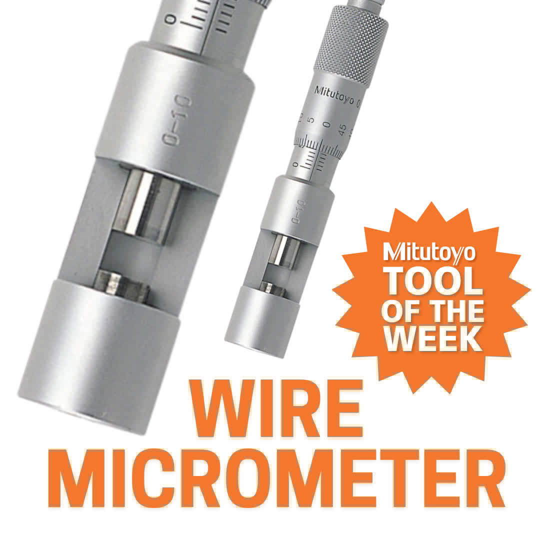 MitutoyoCanada's tweet image. 🔧Tool of the Week: Wire Micrometer
Designed for precise wire thickness and small ball diameter measurements, the Mitutoyo Wire Micrometer delivers repeatability, durability, and ac...
#ToolOfTheWeek #Mitutoyo #WireMicrometer #PrecisionTools #Micrometer #QualityControl #Metrology