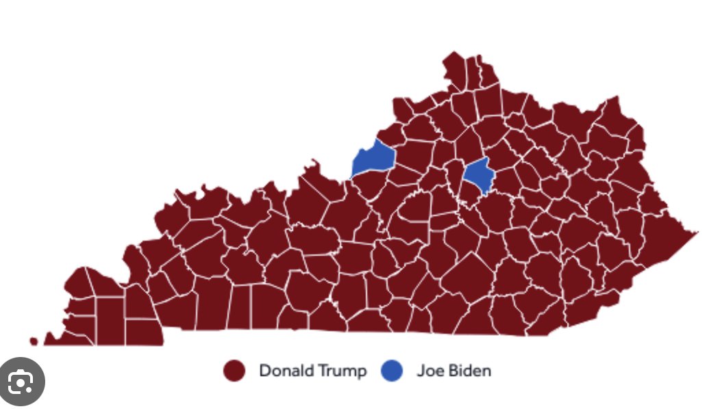 <a href="/RandPaul/">Rand Paul</a> That's because Louisville and Lexington own your traitorous ass...look at your map...but you bow the the two blue cities...man I hope you are gone next year...
