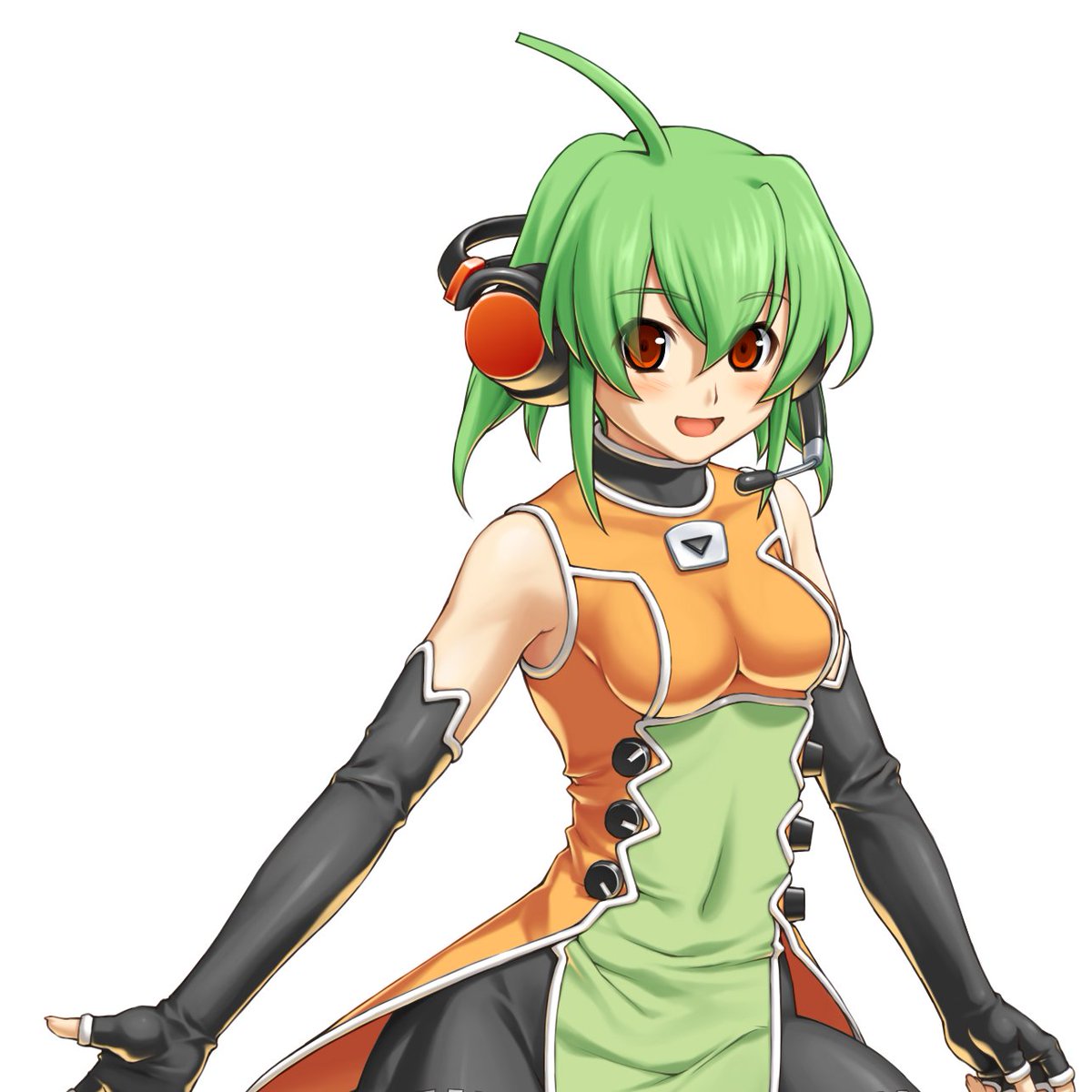vocalookalikes's tweet photo. Fun fact about today's character: FL-chan's creation was actually inspired by Hatsune Miku V2 and Habanero-tan! 
She is also a TTS voice in FL Studio, making her technically a vocal synth! https://t.co/YJneHYIhzO