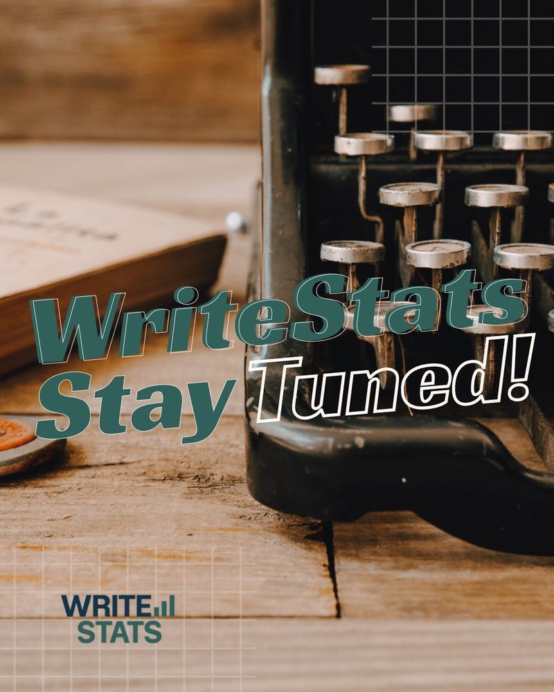 Write_Stats's tweet image. Something exciting is coming… 👀
WriteStats is launching soon. Your go-to source for data-driven insights made for authors and publishers. ✨

#StayTuned #WriteStats #Booktasters #amwriting #writerslift