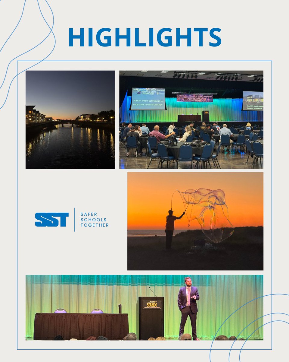 Extremely grateful to the Oregon School Resource Officers Association for inviting SST to the School Safety Conference in Seaside, Oregon! 

To learn more about topics discussed in the presentations, visit our website: hubs.ly/Q03Bbp6x0