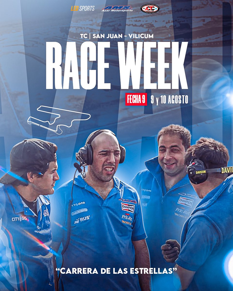 Semana de carrera!

El Desafío de las Estrellas se corre en el Villicum, San Juan, carrera especial con carga de combustible, cambio de neumáticos y largada por sorteo. 

💫🙌🏻