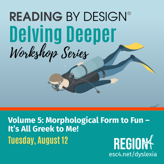 Make morphology fun while boosting fluency, vocabulary, and word analysis skills through Volume 5 of #ReadingbyDesign.

Tuesday, August 12 | Virtual Session
escweb.net/tx_esc_04/cata…

#Dyslexia