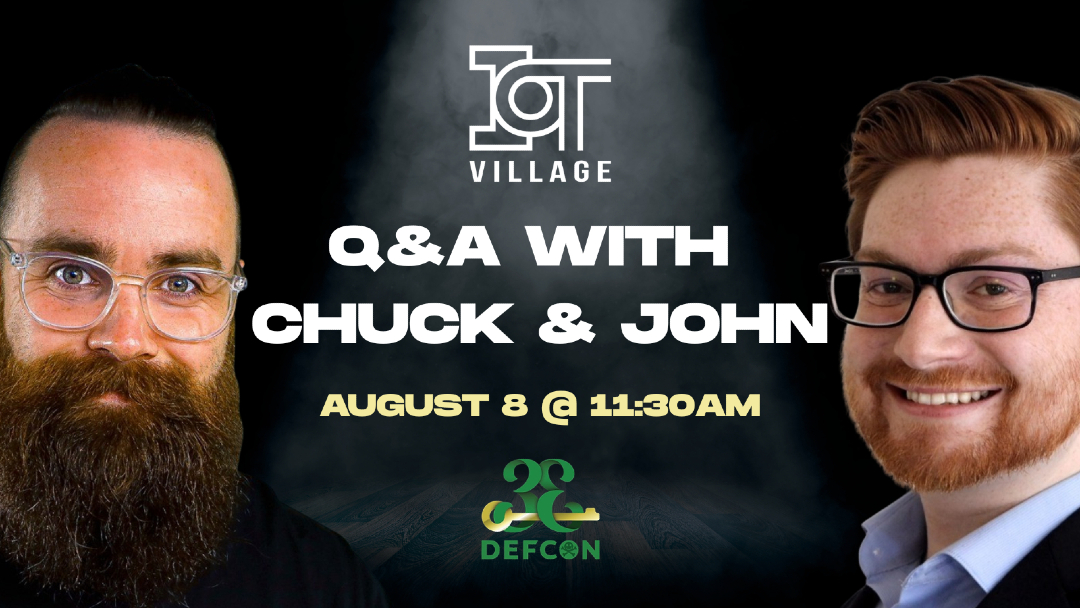 NetworkChuck (@networkchuck) on Twitter photo Heading to <a href="/defcon/">DEF CON</a>!?
On Friday at 11:30am, <a href="/_JohnHammond/">John Hammond</a> and myself will be officially "Kicking Off DEF CON", at the <a href="/IoTvillage/">IoT Village</a> with a friendly Q&A session!
Make sure to add this one to your schedule! 🚀
See you at #DEFCON!
#DEFCON33 Heading to <a href="/defcon/">DEF CON</a>!?
On Friday at 11:30am, <a href="/_JohnHammond/">John Hammond</a> and myself will be officially "Kicking Off DEF CON", at the <a href="/IoTvillage/">IoT Village</a> with a friendly Q&A session!
Make sure to add this one to your schedule! 🚀
See you at #DEFCON!
#DEFCON33