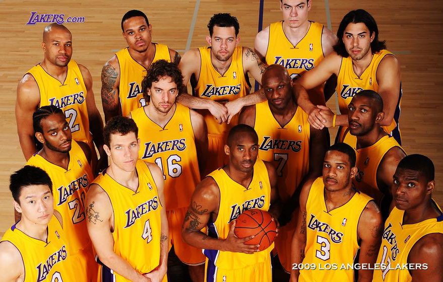 Kobe really led this Lakers squad to back-to-back championships