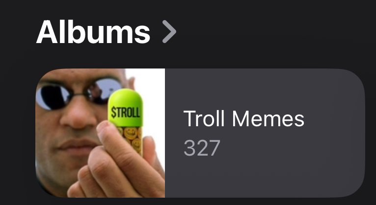 “How do you even know which memecoins are good or not?”

I will continue to preach Troll. It is the only coin out I could see competing with Doge.

I encourage you to buy memecoins that have MEMES. Imagine buying MEMEcoins with no MEMES.