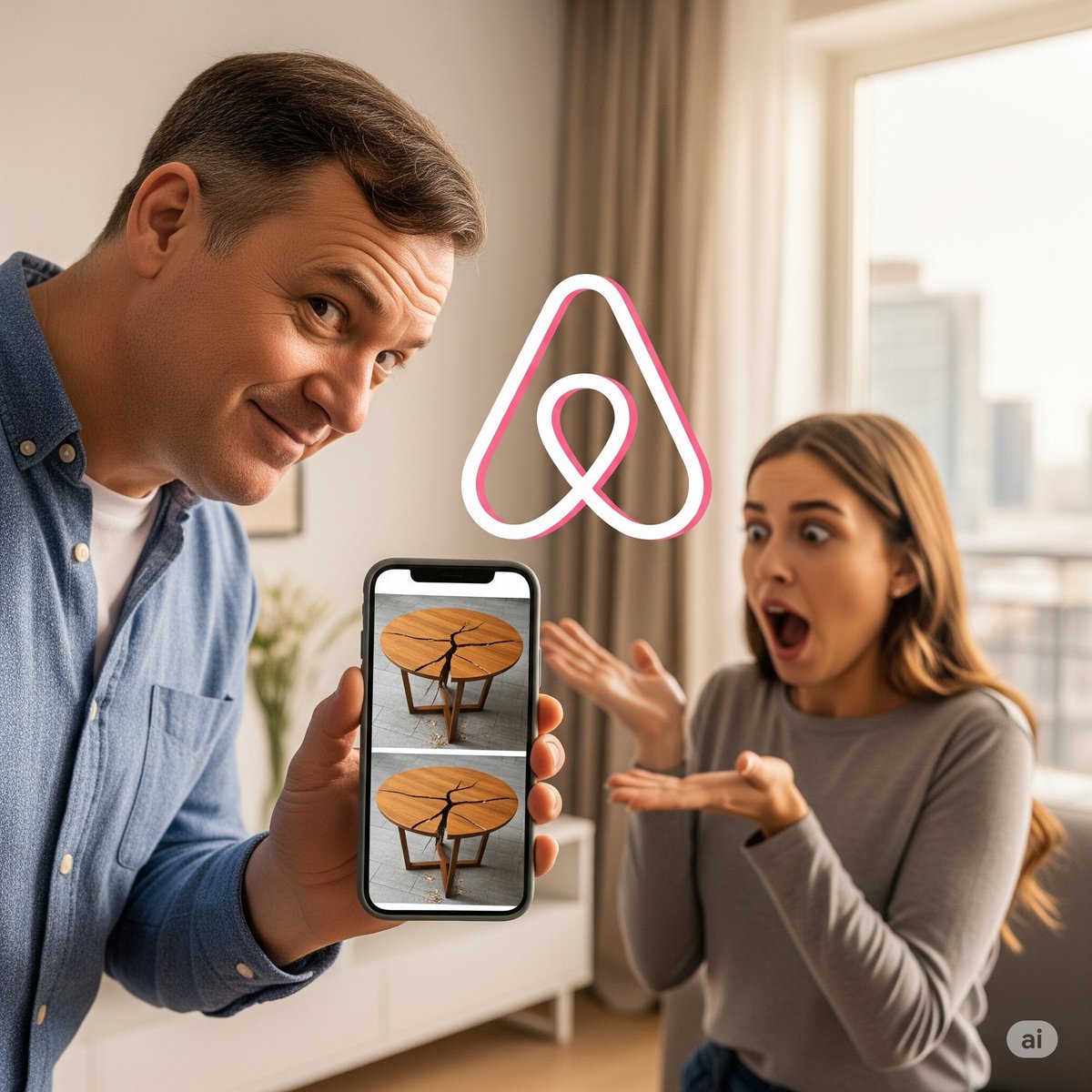 IMAGENES FAKE, ALQUILERES TEMPORALES Y RECLAMOS FRAUDULENTOS

Propietario reclama, en base a imágenes presuntamente manipuladas, una cuantiosa suma de dinero a la inquilina. La inquilina intenta demostrar que el reclamo es fraudulento. Y AIRBNB en el medio.
Lean acá 
👇🏼