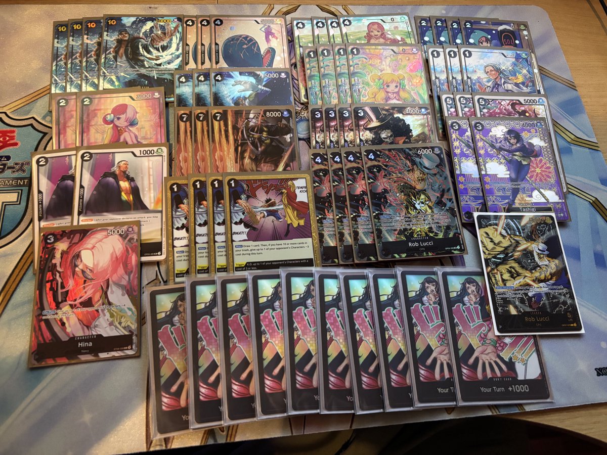 finished top 16 at the One Piece Championship Finals in Paris last weekend with Lucci 

the list felt pretty solid overall 

Thanks to everyone rooting for me during the event