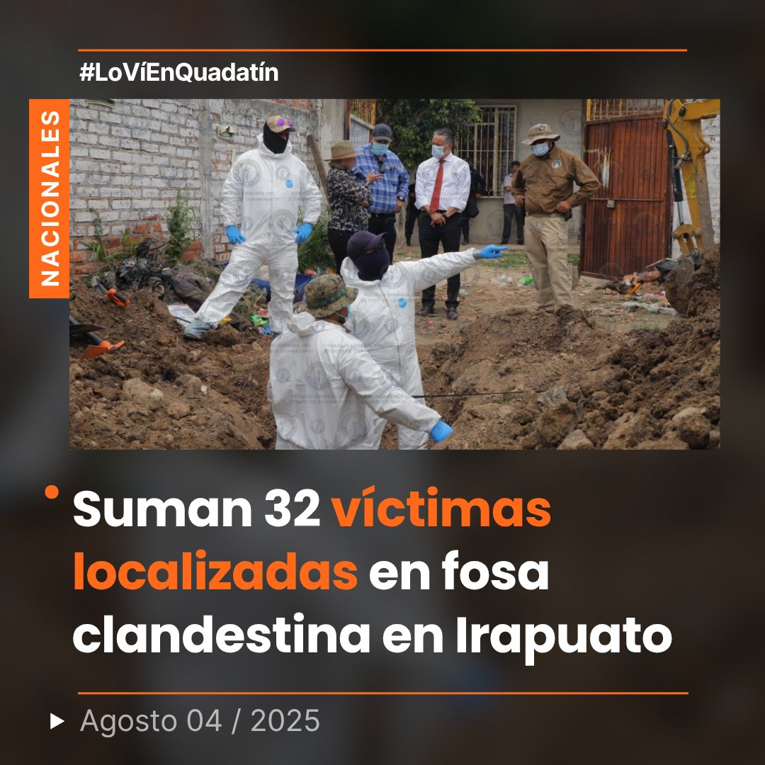 🔴👉 Se detalla que los restos humanos de las 32 personas fueron recuperados por peritos forenses en condiciones fragmentadas.
acortar.link/HhQSpf

#LoVíEnQuadratín