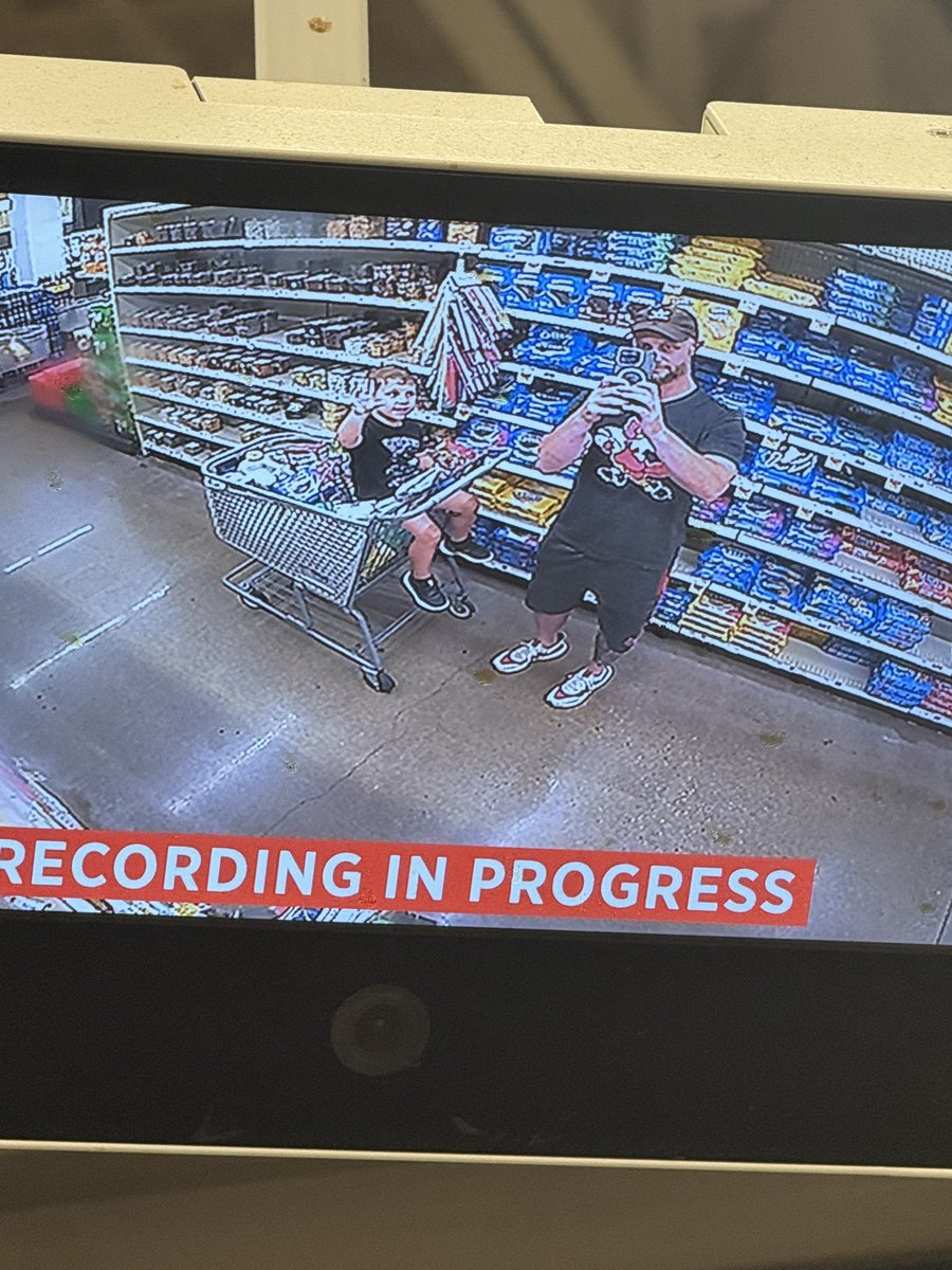He wanted to throw his L’s up for the Kroger security camera
