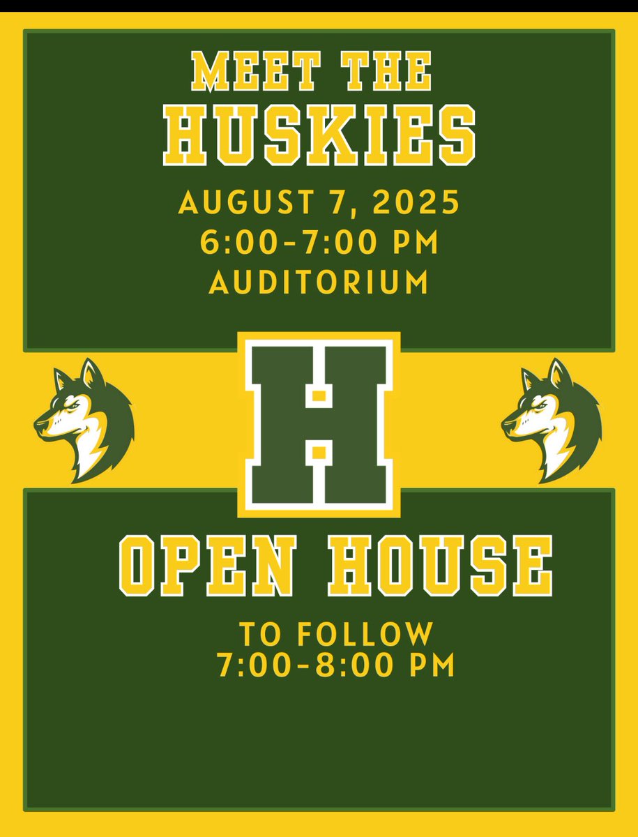This Thursday – Don’t miss Meet the Huskies and Meet Your Teachers! 🐾
We’re ready for an incredible year filled with learning, growth, and Husky pride. See you there!