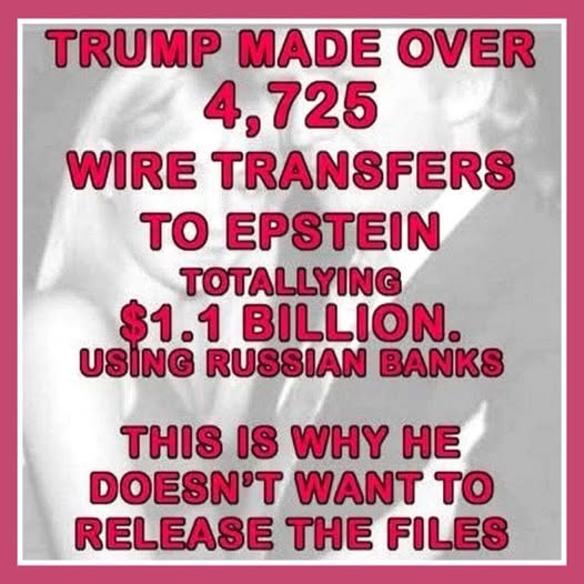 jgindel's tweet image. Yikes!!!  Ya think this might be why Trump does not want to turn over the Epstein files!!!!