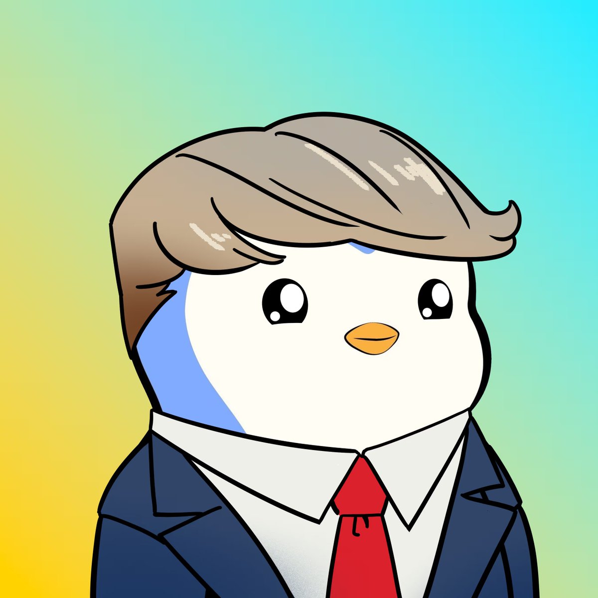 Please ask President Trump to change his PFP on all social media platforms to his Pudgy Penguin before his CNBC appearance. Everyone who's anyone in finance and crypto is doing it. Everybody loves it and everybody is talking about it. THANK YOU FOR YOUR ATTENTION TO THIS