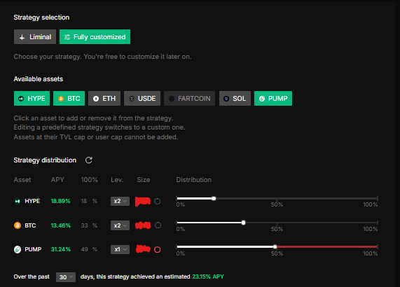 TheAirdropClub's tweet photo. I recommend checking @liminalmoney every day, as sometimes there is availability in $PUMP and Fartcoin, two key assets to include in our strategy.

Let’s remember that these two coins are offering the highest APY percentages.

For example, I was able to add 50% of $PUMP to my strategy the day before yesterday, and it’s delivering very good results!