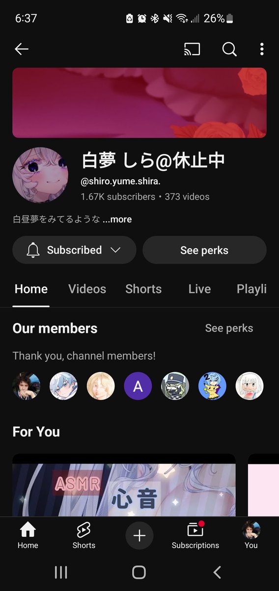 I don't know if this'll help, recently I found out about this Vtuber whos going through a hard time...and her fans are concerned she might so something she can't take back. Please if you can, go to her channel and offer some support. youtube.com/@shiro.yume.sh….?si=W4JWVwnp97i6S6g4