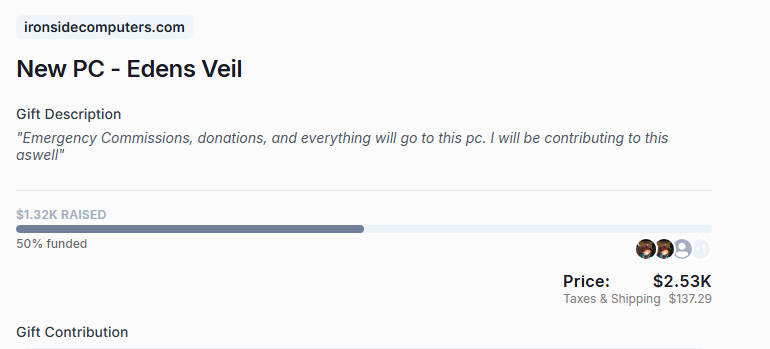 Added another batch of commission money to the fund, WE'RE HALFWAY THERE GUYS!!! :DDD
I hope we can get the rest of it tomorrow when the subathon starts &lt;3 Hoping for miracles!!
throne.com/percyeverett/i…

#throne