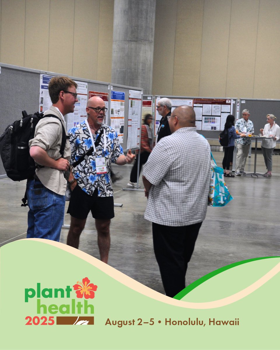 plantdisease's tweet image. Attendees had a chance to explore the posters at #PlantHealth2025 during yesterday’s Opening Reception. Today’s hours are from 7:30 a.m. to 5:30 p.m. Authors present from 3:45 to 5:15 p.m.

See the full schedule: bit.ly/3HmjwFw 

#planthealth #research