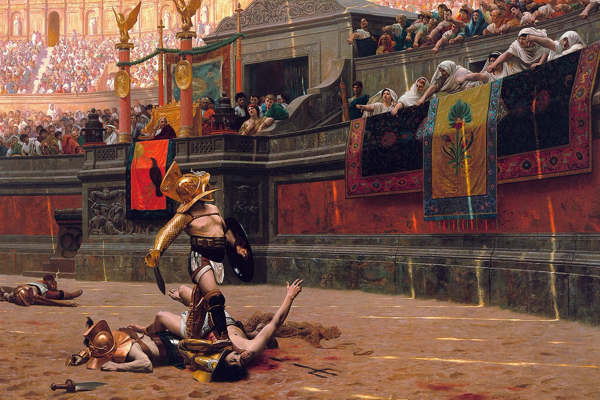 Trying to replicate the arena walls from this painting for the game.