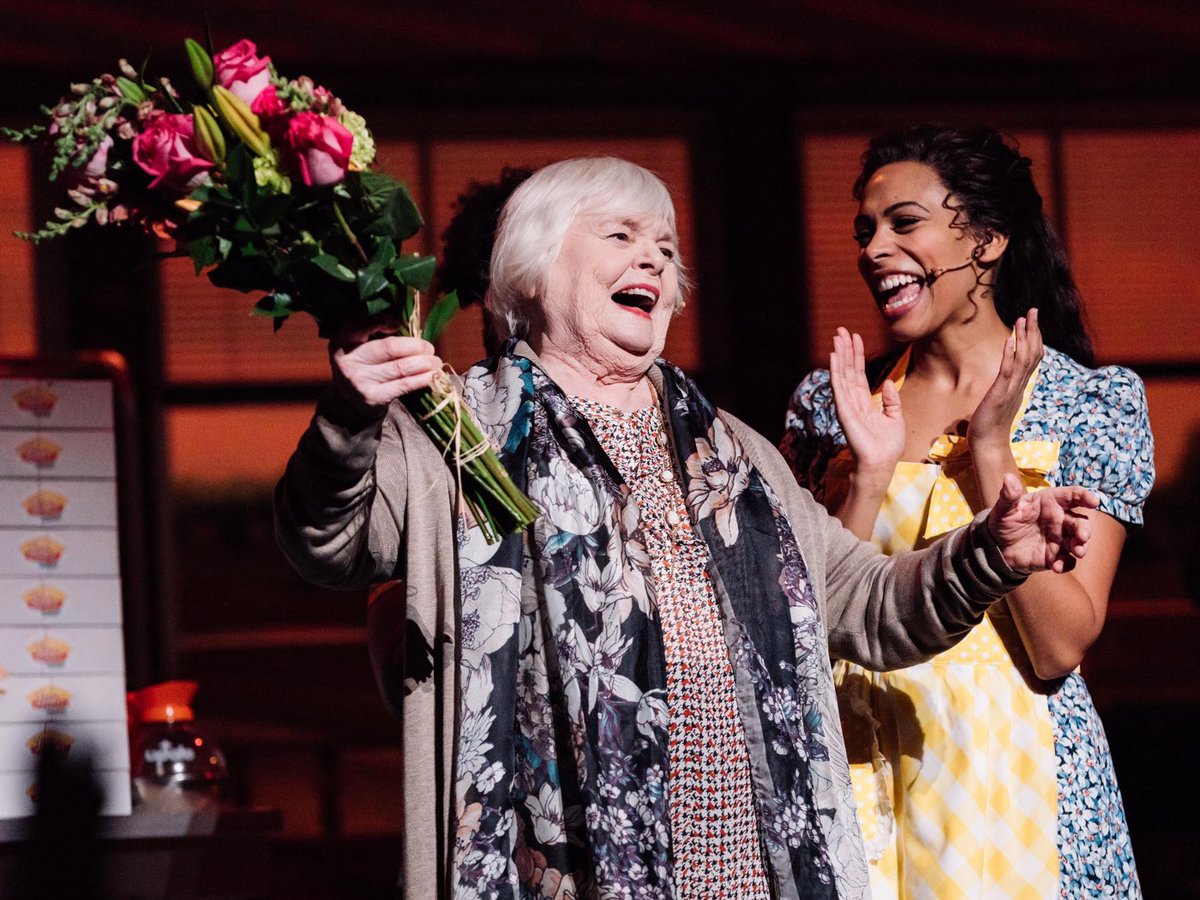 Considering the number of times we saw Waitress on Broadway, I can’t believe we fumbled so hard as to miss June Squibb as Old Josie. Incredible, creative casting.